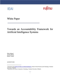 Towards an Accountability Framework for Artificial Intelligence Systems